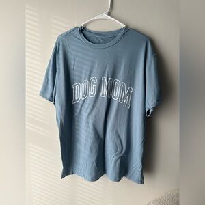 Blue 'Dog Mom' T-Shirt